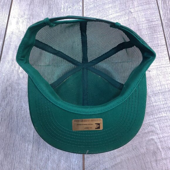 Vintage K-Brand Agriculture Trucker Hat Cap Green Canada Made Mesh Back - Picture 5 of 7